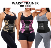 3 Couleurs Imprimé Léopard Ladies Cincher Slimming Sport Girdle Weight Loss Shaperwear Waist Trainer