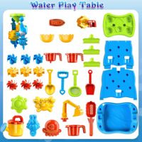 Table à eau pour enfants Mur d'eau amusant Équipement de jeu extérieur pour filles et garçons Table de jeu aquatique pour jardin Éducatif tout-petit