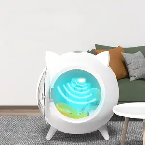 Caixa de secagem inteligente para gatos, com controle preciso de temperatura, silenciosa, automática e natural, com vento natural, ideal para uso doméstico, com orelha de gato, ideal para animais de estimação