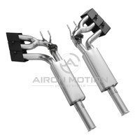 Pour Mercedes- G63 W463, échappement cat-back performance à fixation directe avec sortie Valvetronic à 6 voies, apparence personnalisable style Rocket