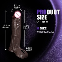 Fernbedienbare Flüssigsilikon-Heizvibratoren Realistische Klitoris-Dildos Stoßvibratoren für Frauen Masturbatoren - LM-C-T838