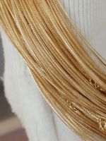 Collier ras du cou en maille tissée italienne Xinfly, chaîne réglable en or 18 carats, bijoux hypoallergéniques pour femmes, commande en gros, MOQ 2 pièces