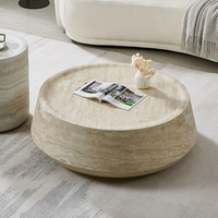 Table basse créative de petit canapé de style vintage avec design minimaliste en fibre de verre Wabi-Sabi pour salon Internet-Famous