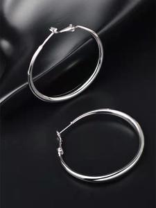 Grandes boucles d'oreilles en acier inoxydable doré pour femmes Grand cercle surdimensionné Déclaration Géométrique Style Vintage <span class=keywords><strong>Cadeau</strong></span> pour elle - Product Image 6