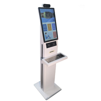 Kiosque d'écran tactile d'enquête d'informations de service d'individu avec le clavier d'acier inoxydable avec le pavé de suivi