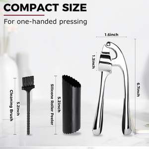 Asistente de cocina caliente Prensa de ajo de aleación de zinc de mano y trituradora de jengibre Prensa de ajo manual fácil de usar - Product Image 2