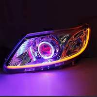 Bande LED VAHID 60cm 85cm Blanc & Jaune WRGB DRL Barre lumineuse de direction pour systèmes d'éclairage automobile