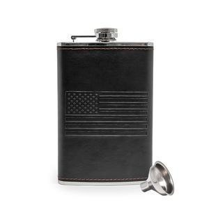 Herbruikbare Kolf Metalen Roestvrijstalen 8 Oz Heupfles Met Kolf Trechter En Pu Leer Voor Russia Minskaya Kristall Cragganmore - Product Image 4