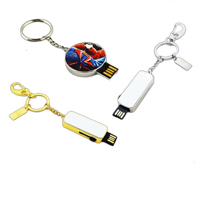 Custom Sublimation USB Flash Drive Blanks USB Flash Disk for Sublimation printing