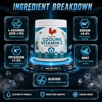 AINI BIO-TECH Ice Frost Vitamine C Menthe Soulagement Chaleur Rafraîchissant Anti-Stress Poudre d'Électrolytes Composée pour la Santé Immunitaire