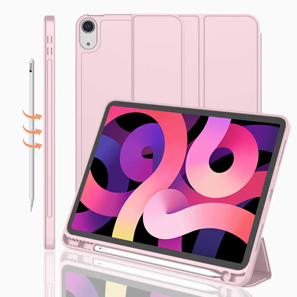 Casing Tablet lipat tiga, sarung HP kulit untuk anak-anak, iPad Mini4/5 & 7.9''