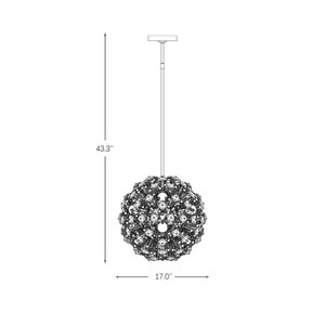 Lámpara de Techo Moderna Nórdica de Cobre Personalizada, Lámpara de Cristal con Forma de Diente de León, Iluminación LED Colgante - Product Image 4