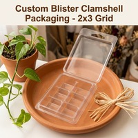 Boîte à clapet transparente personnalisée de haute qualité, emballage en blister PET transparent pour cire fondue