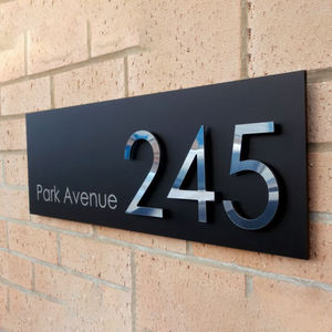 Placas de Metal con Número de Casa en 3D, Letreros de Dirección para el Hogar, Placas de Puerta con Braille ADA para Hoteles y Oficinas, Precio de Fábrica - Product Image 1