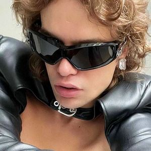 Gafas de Sol Polarizadas Deportivas UV400 para Mujer, Estilo Punk Y2K, con Lentes de Una Pieza a Prueba de Viento, de Lujo, 2025 - Product Image 2