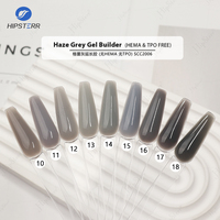 Nouvel arrivage de gel gris brume constructeur autolissant gris foncé gel d'extension des ongles gris clair gel dur pour les ongles de salon de manucure professionnel