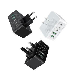 Chargeur rapide 5-en-1 HNT Cube Blanc & Noir 2A3C USB Adaptateur mural USB Prise UK/US/EU pour <span class=keywords><strong>Apple</strong></span> Prêt à être expédié pour iPhone 17/16 - Product Image 1