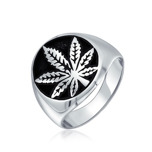Nouvelle bague tendance en argent 925 pour homme, feuilles d'érable, mariage et fête, usage quotidien, cadeau - Product Image 5