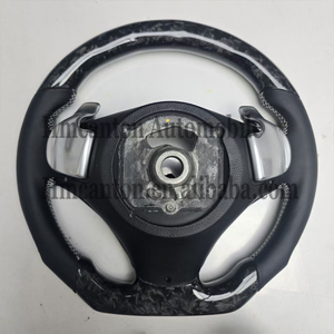Volant de direction de voiture en cuir et fibre de carbone forgée avec LED, modèle M Sport, populaire pour la vente en gros, compatible BMW E90 E91 E92 E93 Série 3 - Product Image 2