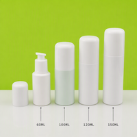Flacon pompe cosmétique en plastique PET de 150 ml, étiquette privée personnalisée, flacon de lotion pour le corps, flacon de toner pour le visage, emballage de nettoyant avec bouchon
