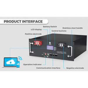 Batería de Rack para Servidor Lifepo4 de 48V 300Ah, Batería Solar de 48V 100Ah 200Ah, Almacenamiento de Energía de Litio de 5Kwh 10Kwh 15Kwh, Tipo Dividido - Product Image 5