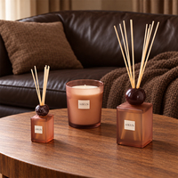 Diffuseur de parfum à bâtonnets et bougie parfumée AIKUN au design unique, personnalisable avec logo gravé, moderne et durable