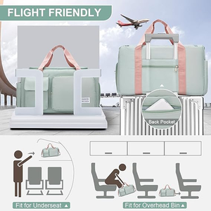 Bolsa de Viaje Resistente para Avión con Compartimento para Zapatos para Debajo del Asiento/Compartimento Superior, Sac De Voyage Avec Compartiment Pour Chaussures - Product Image 2
