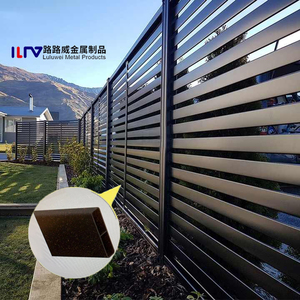 Vườn nhà ngoài trời màu đen sơn tĩnh điện nhôm riêng tư hàng rào tấm - Product Image 1