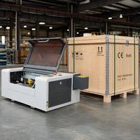 Nouvelle machine de gravure et de découpe au laser CO2 professionnelle, CNC, refroidie par eau, pour bois, acrylique, pierre, verre, plastique, papier, cuir, DXF