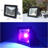 Éclairage extérieur IP65 10W 50W 150W 500W 100W 360nm 365nm 385nm 395nm 405nm Lampe UV LED de couleur noire pour le durcissement, lumière noire