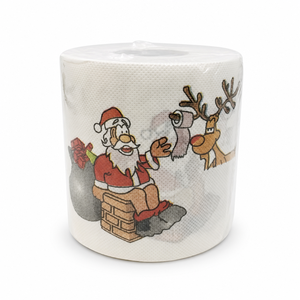 Virgin Wood Pulp Material Soft Eco-Friendly <b>Toilet</b> Tissue <b>Christmas</b> Pattern Standard Roll Custom Brand & Logo - Product Image 2