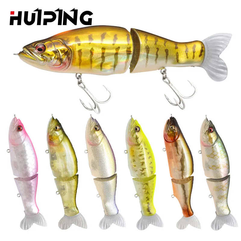 Best Fishing Lures 135mm 28g Jointed minnow Wobblers ABS Body with Soft Tail Swim Baits soft lure for pike and bass