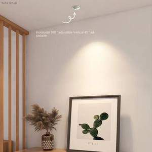 Lampe murale LED encastrée en aluminium à angle réglable moderne 15W, IP65, en forme de nez d'éléphant, pour intérieur, maison, bureau, projecteur - Product Image 3