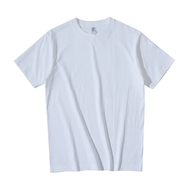 T-shirt à manches courtes en coton 220g, T-shirt blanc, personnalisé, chemise publicitaire, chemise de Culture