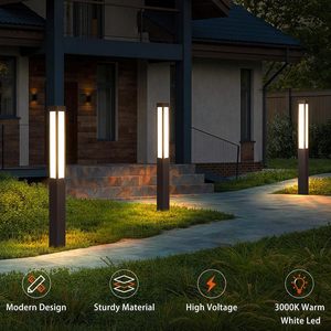 ไฟเสา LED สำหรับสวนแบบออลอินวัน ผลิตตามสั่ง ขายส่ง กันน้ำ วัสดุอะลูมิเนียม สำหรับตกแต่งสนามหญ้า มาตรฐาน IP65 - Product Image 6