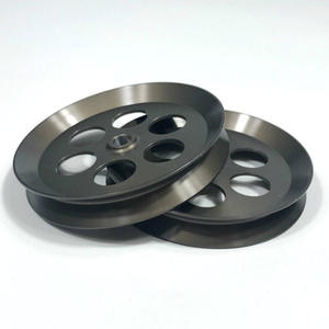 Tel ve kablo çekme makinesi seramik kaplı ve sert anodize çok oluklu kablo düzenleme kılavuz kasnağı - Product Image 5