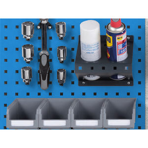 Fami Work Look panel portaherramientas perforado azul con agujero cuadrado de 10x10, 1938x304mm - Product Image 2