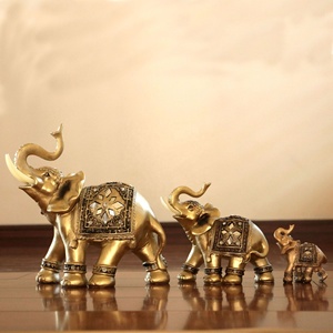 Creativo vendita calda resina elefante statua ufficio ornamenti da tavola artigianato articoli da regalo ingresso soggiorno sculture decorazioni per la casa - Product Image 2