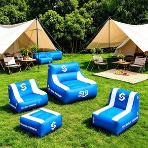 Muebles Inflables Publicitarios Impermeables, Silla Inflable Portátil con Bomba Eléctrica y Protección Contra el Viento, Personalizable con Impresión, para Exteriores - Product Image 1