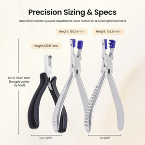 Rimless <b>Glasses</b> Tool Pliers <b>Glasses</b> Repair Kit 3T-B01A Lens Processing Repair Kit Pliers Screw - Product Image 6