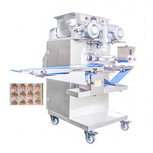 เครื่องผลิตไส้ขนมไหว้พระจันทร์แบบกวางตุ้งอัตโนมัติ สายการผลิตขึ้นรูปไส้ขนมไหว้พระจันทร์ เครื่องยัดไส้ขนมไหว้พระจันทร์สามช่อง - Product Image 3