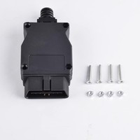 Boîtier de connecteur mâle OBD2 16 broches pour prise de diagnostic automobile