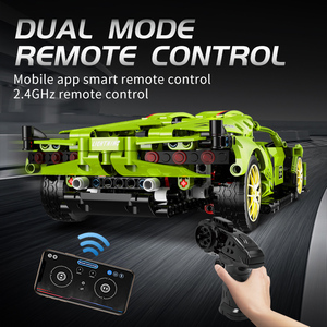 Câu đố mô hình tự làm siêu xe khối xây dựng mô hình lắp ráp đua ứng dụng điều khiển từ xa mô-đun ứng dụng children's đồ chơi cho trẻ em - Product Image 3