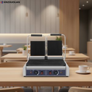 เตาปิ้งย่างสเตนเลสสตีลเชิงพาณิชย์ 2-in-1 แบบกดสองด้าน สำหรับโรงแรม/ร้านอาหาร ประหยัดพลังงาน 220V - Product Image 6