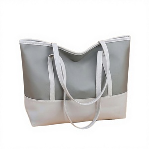 Oxford Fabric <b>Large</b> Capacity Zipper Closure <b>Canvas</b> Polyester Stylish Versatile Single Shoulder Casual Student School Tote <b>Bag</b> - Product Image 1