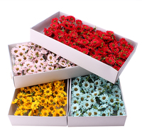 Fleurs de Savon de Chrysanthème Sauvage Artisanales, Fleurs Artificielles, Coffret Cadeau Créatif, Bouquet de Fleurs de Savon, Fournitures pour Magasin de Fleurs, Arrangement DIY