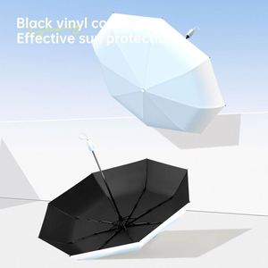 Parapluie manuel pliant en 3 sections, dégradé, personnalisé, anti-UV, imperméable et coupe-vent pour adultes - Product Image 4