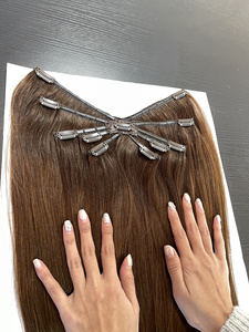SHY 2026 Nuevo Diseño Personalizado Extensiones de Cabello con Clip 10D Octopus, Más Colores a Elegir, Liso Sedoso para Mujer - Product Image 1