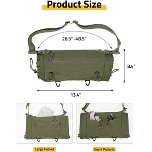 CVLIFE Hand Warmer Pouch Green Polyester Waist Mount For Skiing Fishing Camping Football Hiking - Product Image 5