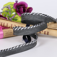 Cordon de passepoil personnalisé en nylon, polyester et coton pour vêtements, ruban de passepoil pour oreiller